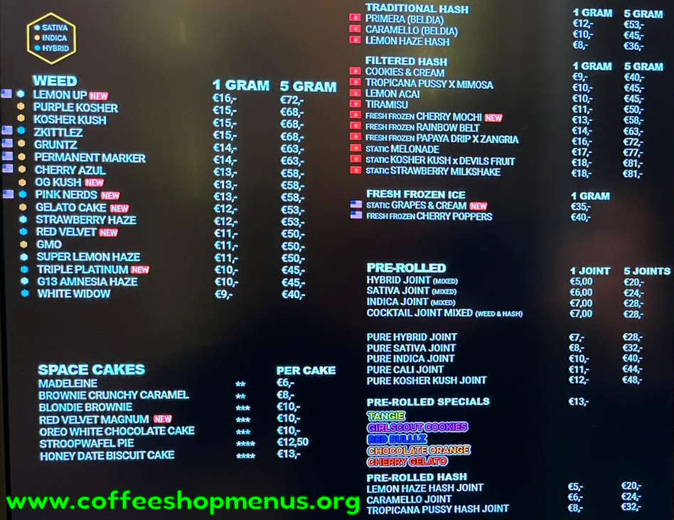 menu picture